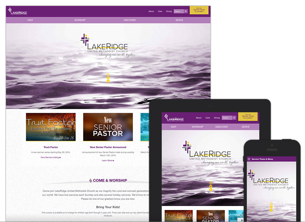 Lakeridge United Methodist Church - Website Design